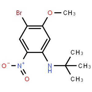 2-Bromo-5-t-butylamino-4-nitroanisole