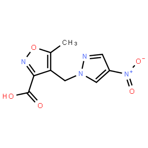 5-Methyl-4-[(4-nitro-1h-pyrazol-1-yl)methyl]isoxazole-3-carboxylic acid
