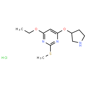 (S)-4-Ethoxy-2-(methylthio)-6-(pyrrolidin-3-yloxy)pyrimidine hydrochloride