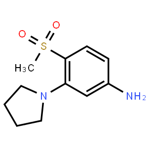 4-Methanesulfonyl-3-pyrrolidinoaniline