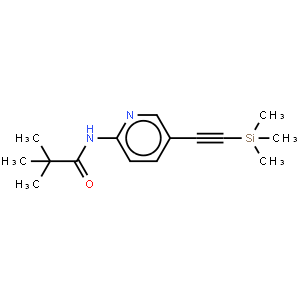 2,2-Dimethyl-n-(5-trimethylsilanylethynyl-pyridin-2-yl)-propionamide