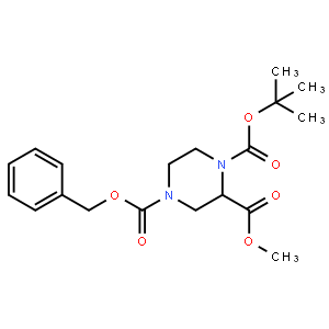 (R)-4-Benzyl 1-tert-butyl 2-methyl piperazine-1,2,4-tricarboxylate
