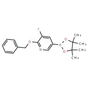 2-(Benzyloxy)-3-fluoro-5-(4,4,5,5-tetramethyl-1,3,2-dioxaborolan-2-yl)pyridine