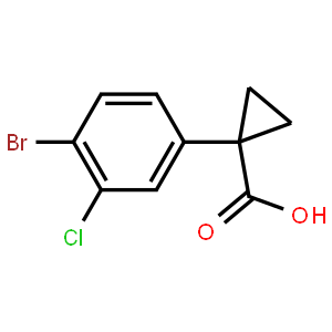 1-(4-Bromo-3-chlorophenyl)cyclopropane-1-carboxylic acid