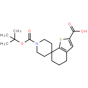 1'-(tert-Butoxycarbonyl)-5,6-dihydro-4H-spiro[benzo[b]thiophene-7,4'-piperidine]-2-carboxylic acid
