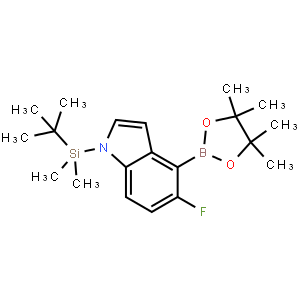 1-(tert-Butyldimethylsilyl)-5-fluoro-4-(4,4,5,5-tetramethyl-1,3,2-dioxaborolan-2-yl)-1H-indole