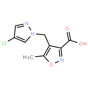 4-[(4-Chloro-1h-pyrazol-1-yl)methyl]-5-methylisoxazole-3-carboxylic acid