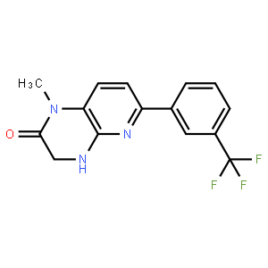 1-Methyl-6-(3-(trifluoromethyl)phenyl)-3,4-dihydropyrido[2,3-b]pyrazin-2(1H)-one