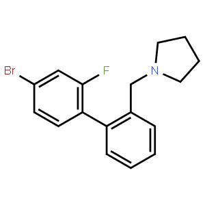4-Bromo-2-fluorophenyl-1-(pyrrolidinomethyl)benzene