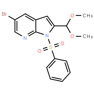 5-Bromo-2-(dimethoxymethyl)-1-(phenylsulfonyl)-1h-pyrrolo[2,3-b]pyridine