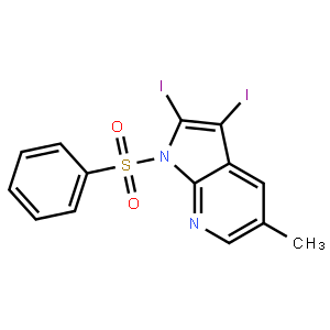 2,3-Diiodo-5-methyl-1-(phenylsulfonyl)-1h-pyrrolo[2,3-b]pyridine