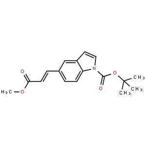 1-boc-5-(3-甲氧基-3-氧代-1-丙烯基)-1H-吲哚