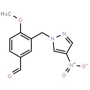 4-Methoxy-3-[(4-nitro-1h-pyrazol-1-yl)methyl]benzaldehyde