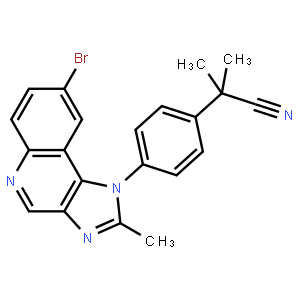2-(4-(8-Bromo-2-methyl-1H-imidazo[4,5-c]quinolin-1-yl)phenyl)-2-methylpropanenitrile