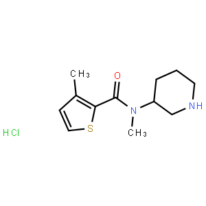 N,3-Dimethyl-N-(piperidin-3-yl)thiophene-2-carboxamide hydrochloride