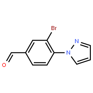 3-Bromo-4-(1h-pyrazol-1-yl)benzaldehyde