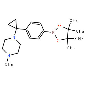 1-Methyl-4-(1-(4-(4,4,5,5-tetramethyl-1,3,2-dioxaborolan-2-yl)phenyl)cyclopropyl)piperazine