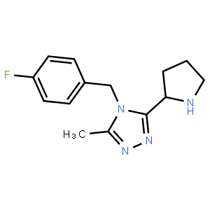 4-(4-Fluorobenzyl)-3-methyl-5-((R)-pyrrolidin-2-yl)-4H-1,2,4-triazole