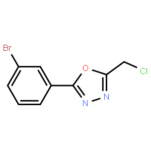 2-(3-Bromophenyl)-5-(chloromethyl)-1,3,4-oxadiazole