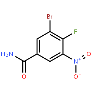 3-Bromo-4-fluoro-5-nitrobenzamide