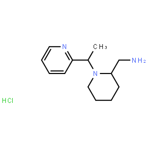 (1-(1-(Pyridin-2-yl)ethyl)piperidin-2-yl)methanamine hydrochloride