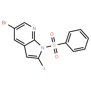 5-Bromo-2-iodo-1-(phenylsulfonyl)-1h-pyrrolo[2,3-b]pyridine