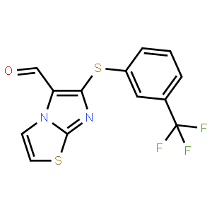 6-((3-(Trifluoromethyl)phenyl)thio)imidazo[2,1-b]thiazole-5-carbaldehyde