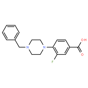 3-氟-4-(4-苄基-1-哌嗪基)苯甲酸