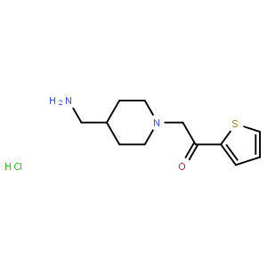 2-(4-(Aminomethyl)piperidin-1-yl)-1-(thiophen-2-yl)ethanone hydrochloride