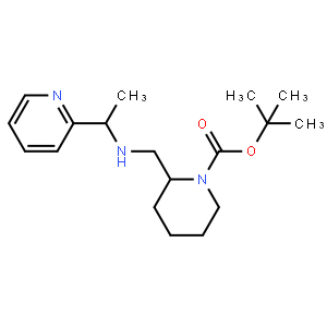 tert-Butyl 2-(((1-(pyridin-2-yl)ethyl)amino)methyl)piperidine-1-carboxylate