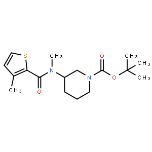 tert-Butyl 3-(N,3-dimethylthiophene-2-carboxamido)piperidine-1-carboxylate