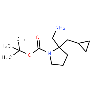(R)-tert-Butyl 2-(aminomethyl)-2-(cyclopropylmethyl)pyrrolidine-1-carboxylate