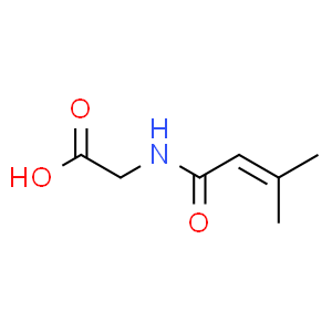 2-(3-甲基丁-2-烯酰氨基)乙酸
