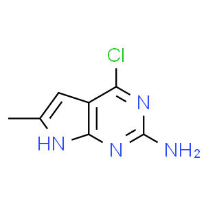 2-氨基-4-氯-6-甲基-7H-吡咯并[2,3-d]嘧啶