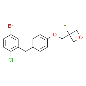 3-((4-(5-Bromo-2-chlorobenzyl)phenoxy)methyl)-3-fluorooxetane