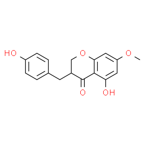 5-Hydroxy-3-(4-hydroxybenzyl)-7-methoxychroman-4-one