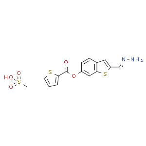 2-(氨基亚氨基甲基)苯并[b]噻吩-6-基 2-噻吩羧酸酯甲磺酸盐 (1:1)