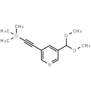 3-Dimethoxymethyl-5-trimethylsilanylethynyl-pyridine