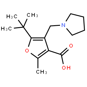 5- tert -Butyl-2-methyl-4-pyrrolidin-1-ylmethyl-furan-3-carboxylic acid