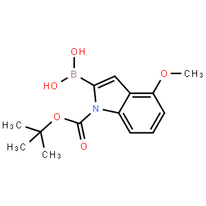 2-硼-4-甲氧基-1H-吲哚-1-羧酸-1-(1,1-二甲基乙基)酯