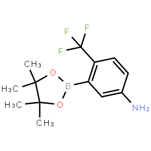 3-(4,4,5,5-tetramethyl-1,3,2-dioxaborolan-2-yl)-4-(trifluoromethyl)benzenamine