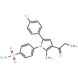 Benzenesulfonamide, 4-[5-(4-chlorophenyl)-2-methyl-3-(1-oxopropyl)-1H-pyrrol-1-yl]-