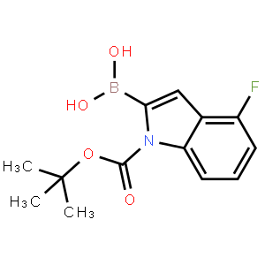 ((1-(叔丁氧基羰基)-4-氟-1H-吲哚-2-)硼酸