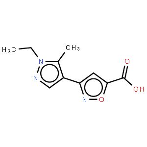 3-(1-乙基-5-甲基-1H-吡唑-4-基)-异恶唑-5-羧酸