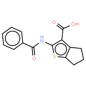 2-(benzoylamino)-5,6-dihydro-4H-cyclopenta[b]thiophene-3-carboxylic acid(SALTDATA: FREE)