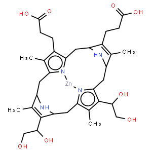 锌（II）2,7,12,18 - 四甲基 - 21H，23H 卟啉 - 13，17 - 二羧酸 2,4-二乙二醇