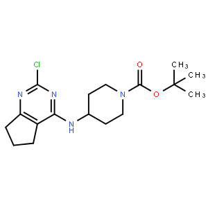 tert-Butyl 4-((2-chloro-6,7-dihydro-5H-cyclopenta[d]pyrimidin-4-yl)amino)piperidine-1-carboxylate