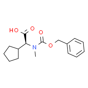 (S)-2-(((苄氧基)羰基)(甲基)氨基)-2-环戊基乙酸
