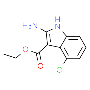 2-氨基-4-氯-1H-吲哚-3-羧酸乙酯