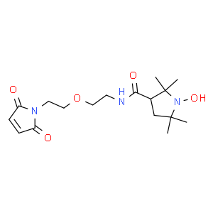 3-[2-(2-马来酰亚氨基乙氧基)乙氨基甲酰]-2,2,5,5-四甲基-1-吡咯烷-1-氧基自由基